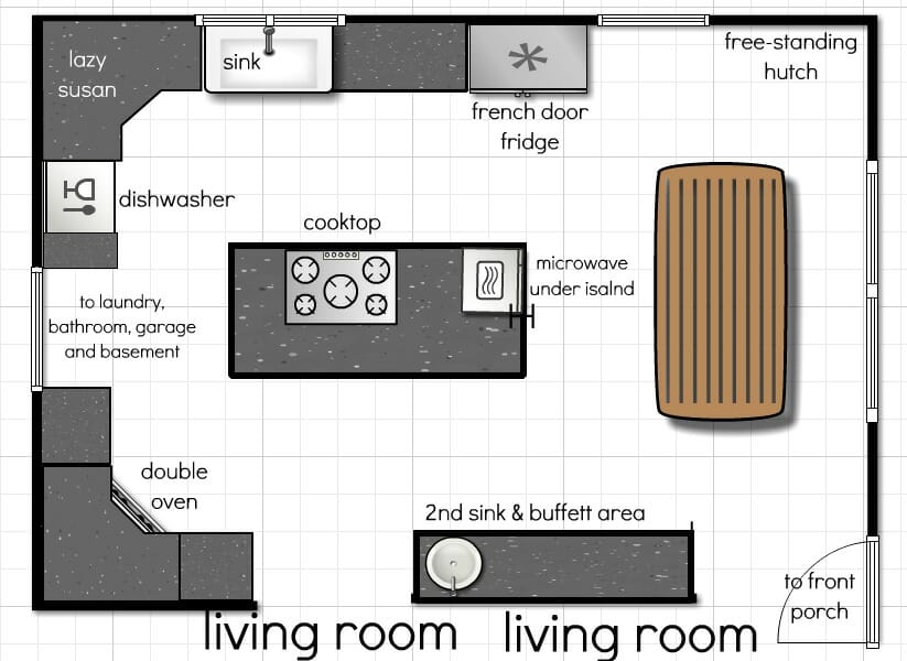 Kitchen Floor Plan Ideas | afreakatheart